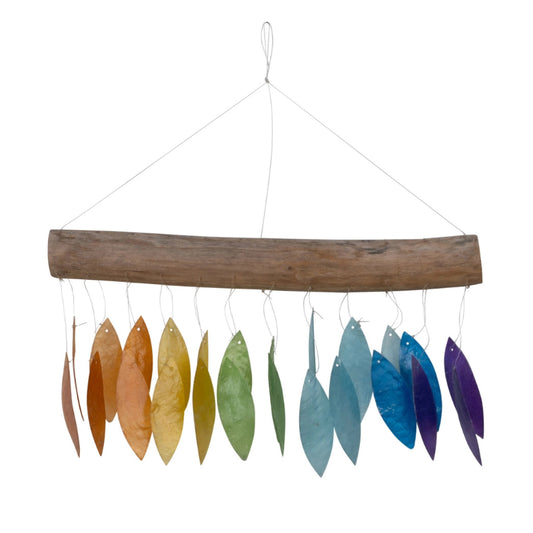 Windchime - BI - Capiz - Double Point Rainbow