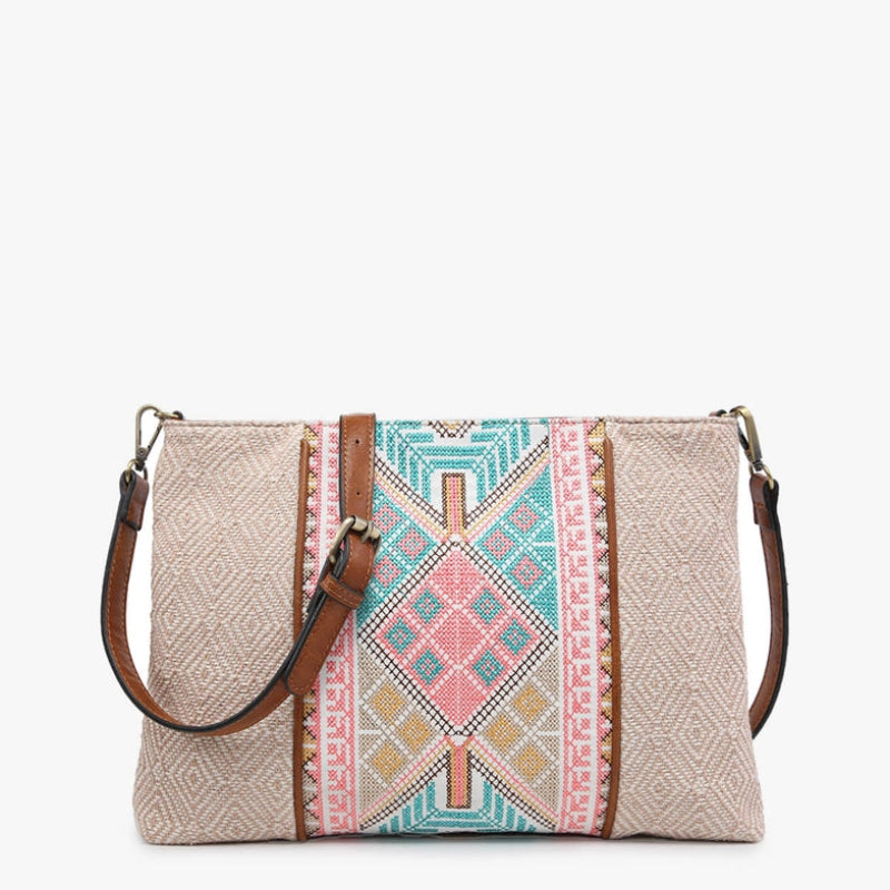 Handbag - JC - Felicity - Taupe/Mint (M199-TPMT)