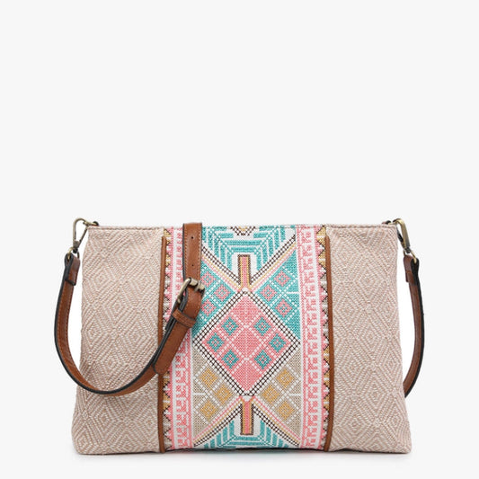 Handbag - JC - Felicity - Taupe/Mint (M199-TPMT)