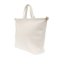 Handbag - Woven Convertible Shopper - White