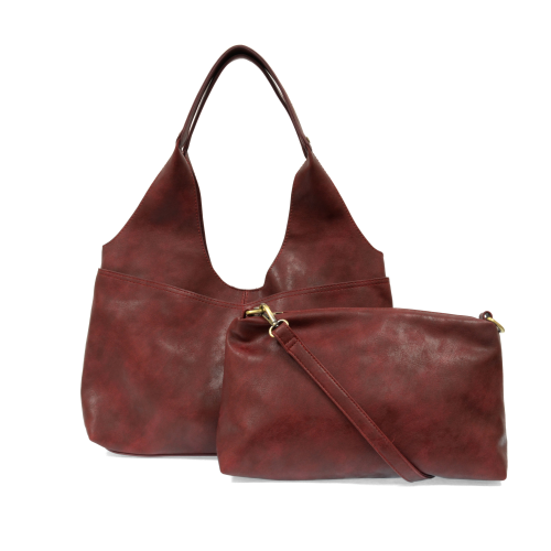 Handbag - Val 4 Pocket Hobo 2 in 1 - Saddle Brown (Copy)