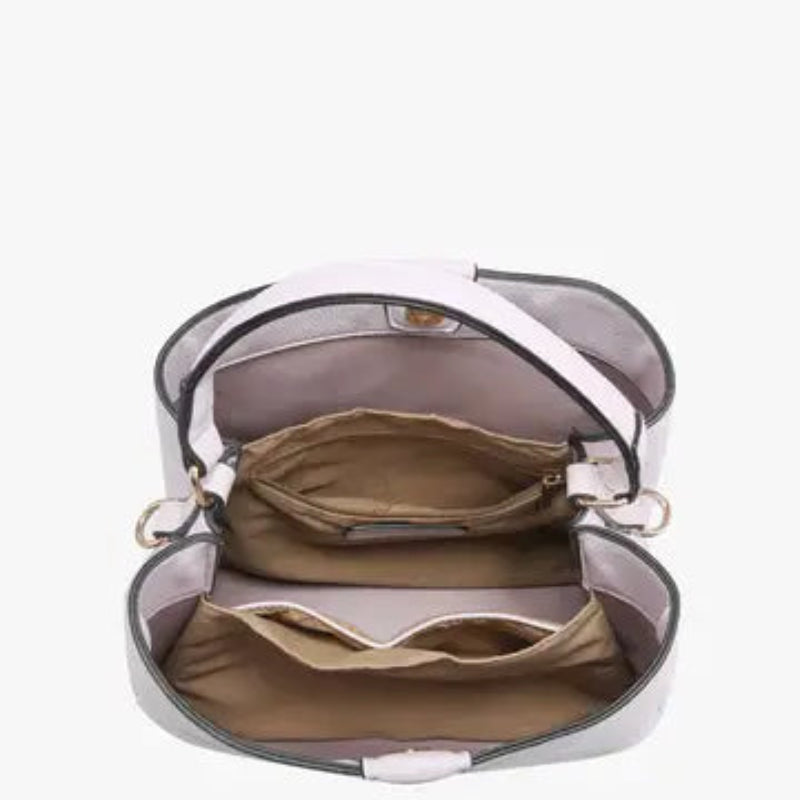 Handbag - Tati Plaid Satchel - Navy