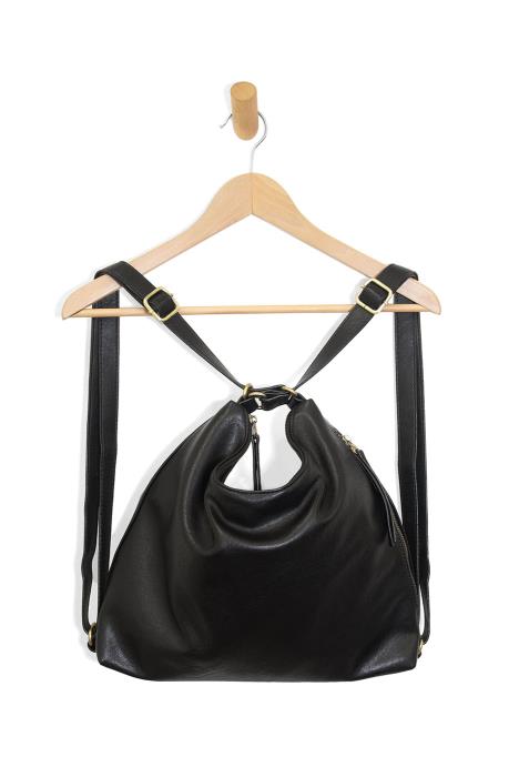 Handbag - JS - Drew Convertible Backpack - Black