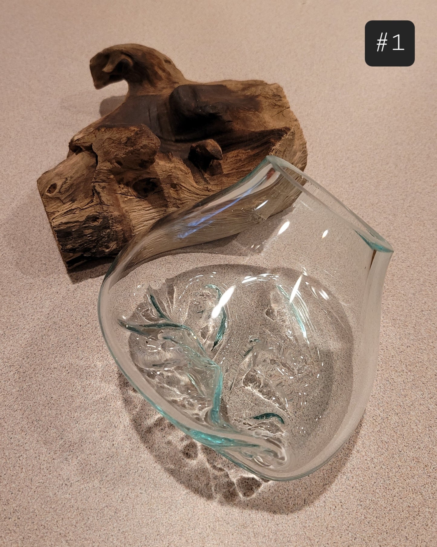 Glass & Driftwood Bowl