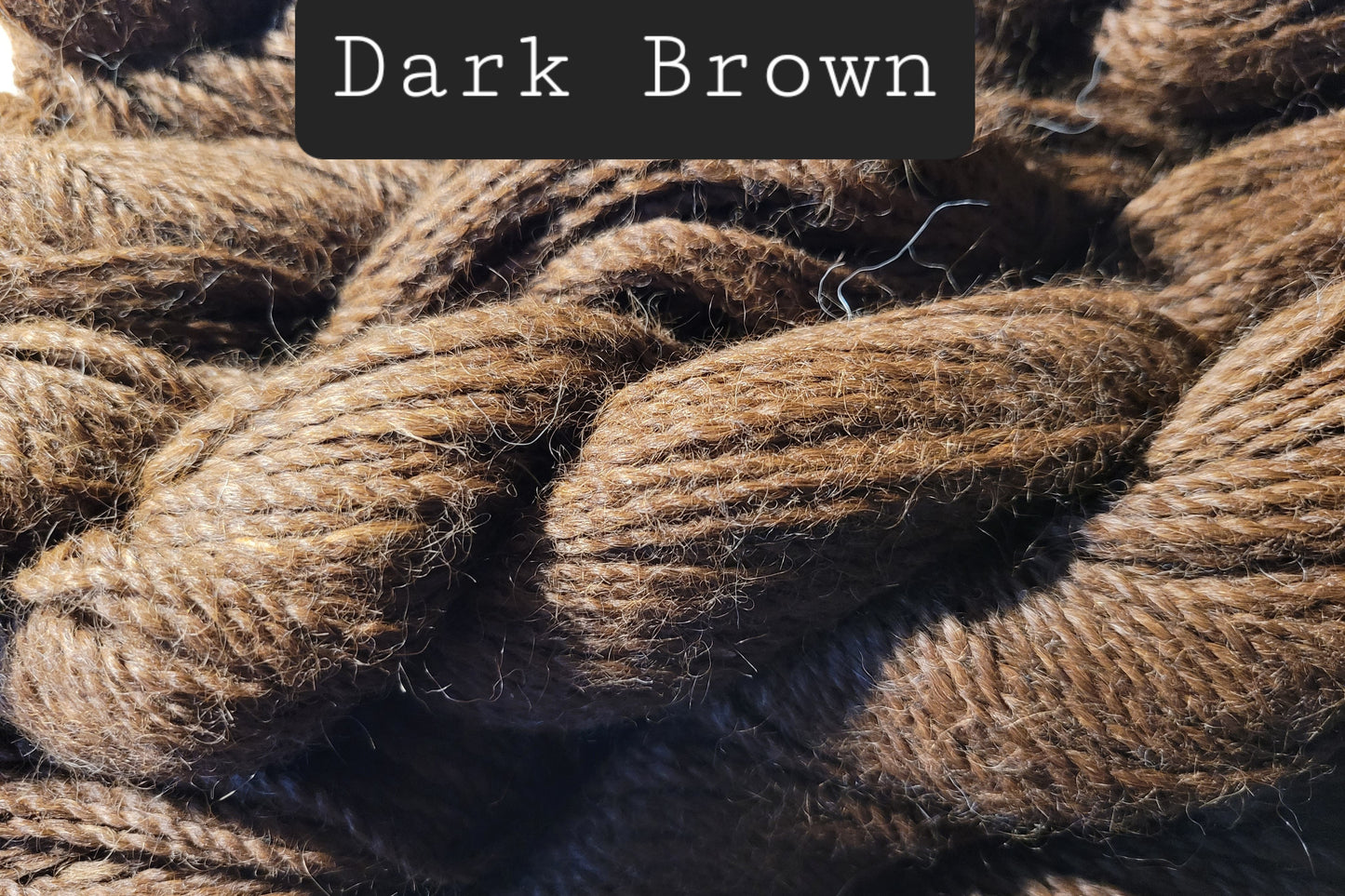 Alpaca Yarn - Dark Brown