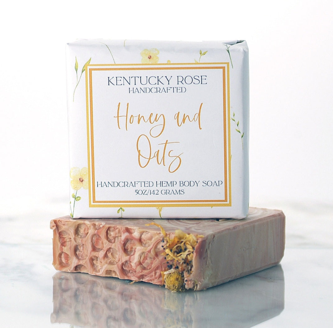 Hemp Oil Soap - Honey and Oats